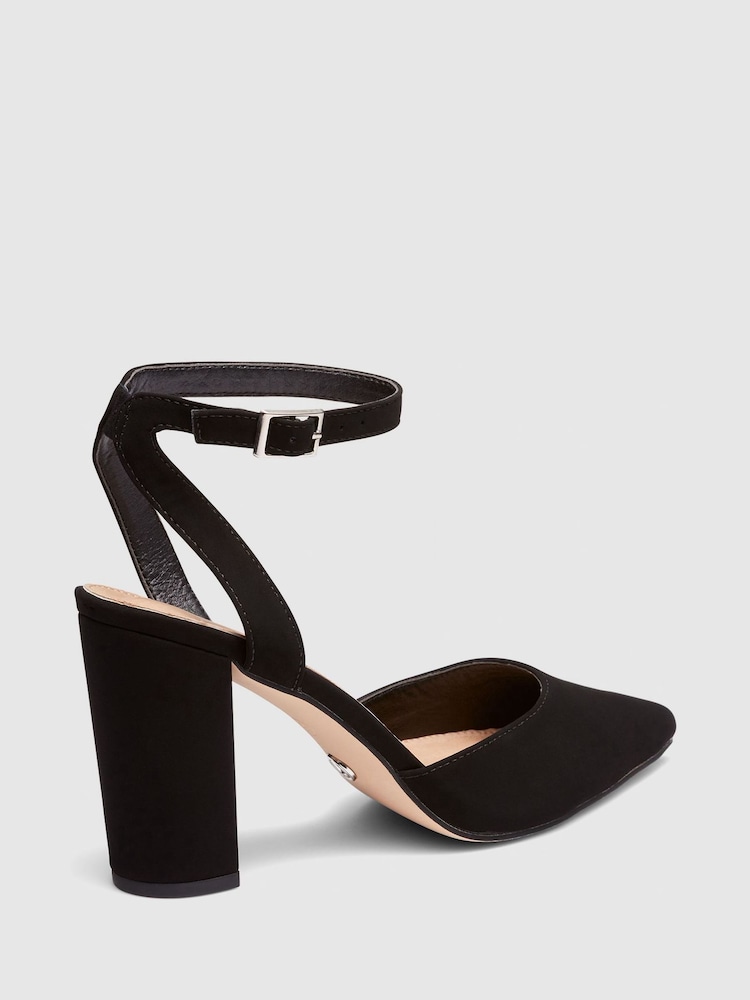 Novo širok kroj Ivie Block čevlji z visoko peto Point Toe Ankle Strap salonar - Slika 5 iz 5 Novo širok kroj Ivie Block čevlji z visoko peto Point Toe Ankle Strap salonar - Slika 5 iz 5