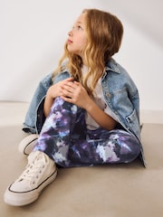 Purple Swirl Flare Leggings (3-16yrs) - Image 4 of 8