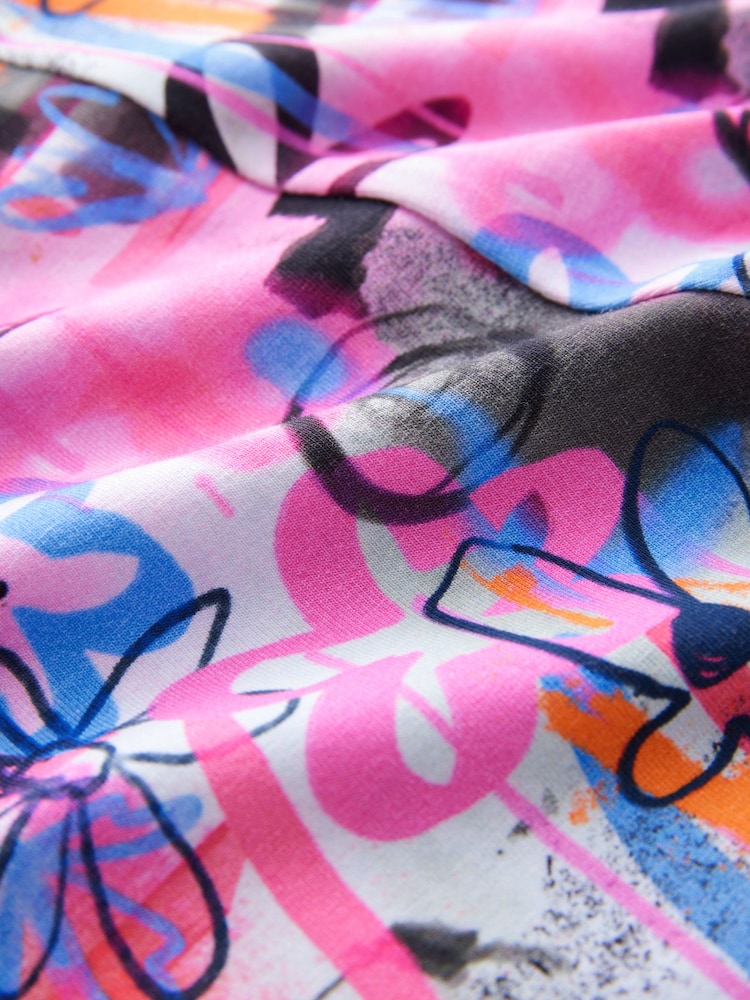 Multi Graffiti Flare Leggings (3-16yrs) - Image 4 of 4