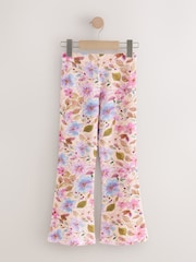Pink Floral Flare Leggings (3-16yrs) - Image 6 of 8