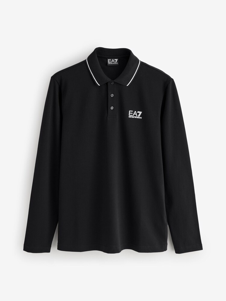 EA7 Regular Fit Long Sleeve Polo Shirt - Image 1 of 1