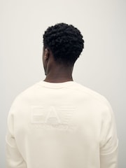EA7 Regular Fit Cream Sweatshirt - Image 3 of 4