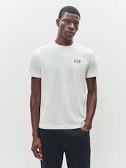 Crema - EA7 Regular Fit T-Shirt - Imagen 1 de 4