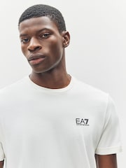 Crema - EA7 Regular Fit T-Shirt - Imagen 3 de 4