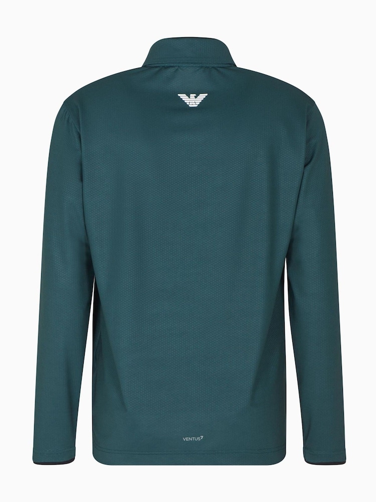 EA7 Green Tennis Club Polo Shirt - Image 2 of 3 EA7 Green Tennis Club Polo Shirt - Image 2 of 3