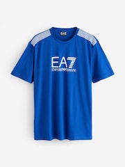 EA7 Blue Regular Fit T-Shirt - Image 1 of 1