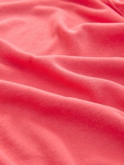 Coral Pink Soft Touch Crew Neck Cotton Rich Jumper - Image 6 of 7