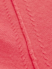 Coral Pink Soft Touch Crew Neck Cotton Rich Jumper - Image 7 of 7