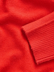 Red Crew Neck Knitted Jumper with Wool - Image 10 of 10
