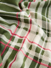 Green Pink Check Soft Touch Crew Neck Cotton Rich Jumper - Image 2 of 3