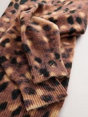 Neutral Deer Printed Crew Neck Jumper - Image 7 of 8