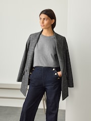 Grey Soft Touch Crew Neck Cotton Rich Jumper - Image 2 of 7