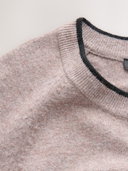 Neutral/Black Stripe Super Soft Crew Neck Long Sleeve Jumper - Image 7 of 8