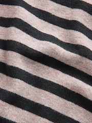 Neutral/Black Stripe Super Soft Crew Neck Long Sleeve Jumper - Image 8 of 8