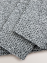Grey Sports Slogan V-Neck Knitted Jumper - Image 13 of 13