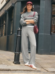 Grey Sports Slogan V-Neck Knitted Jumper - Image 4 of 13
