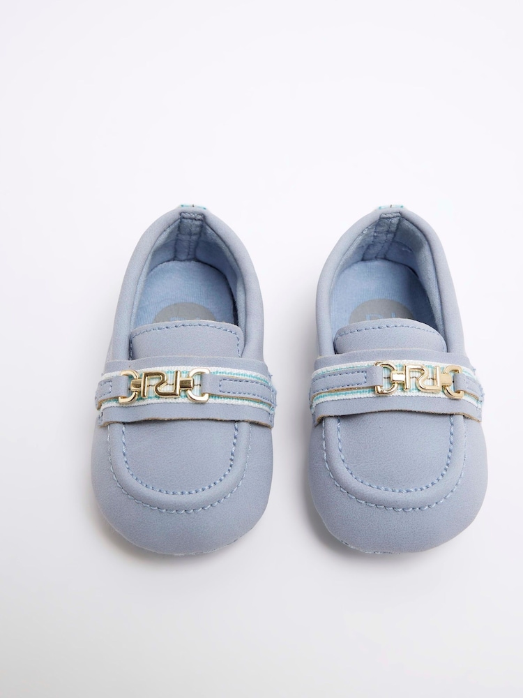 River Island Blue Baby Boys Loafers - Image 1 of 5