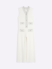 River Island Cream Girls Waistcoat Set - Image 2 of 5