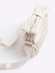 River Island Cream Girls Ruched Shoulder Bag - Image 4 of 5