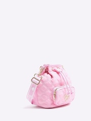 River Island Pink Girls Nylon Bucket Bag - Image 2 of 5