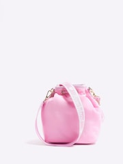 River Island Pink Girls Nylon Bucket Bag - Image 3 of 5