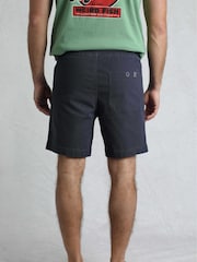 Weird Fish Blue Weston Relaxed Canvas 100% Cotton Shorts - Image 3 of 7