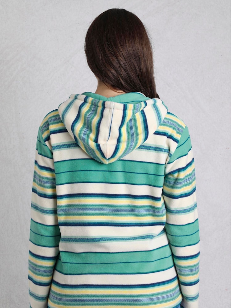 Weird Fish Blue Lana Printed Microfleece Pop Over Fleece - Image 2 of 8