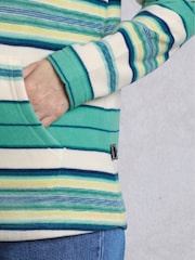 Weird Fish Blue Lana Printed Microfleece Pop Over Fleece - Image 6 of 8