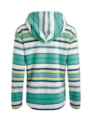 Weird Fish Blue Lana Printed Microfleece Pop Over Fleece - Image 8 of 8