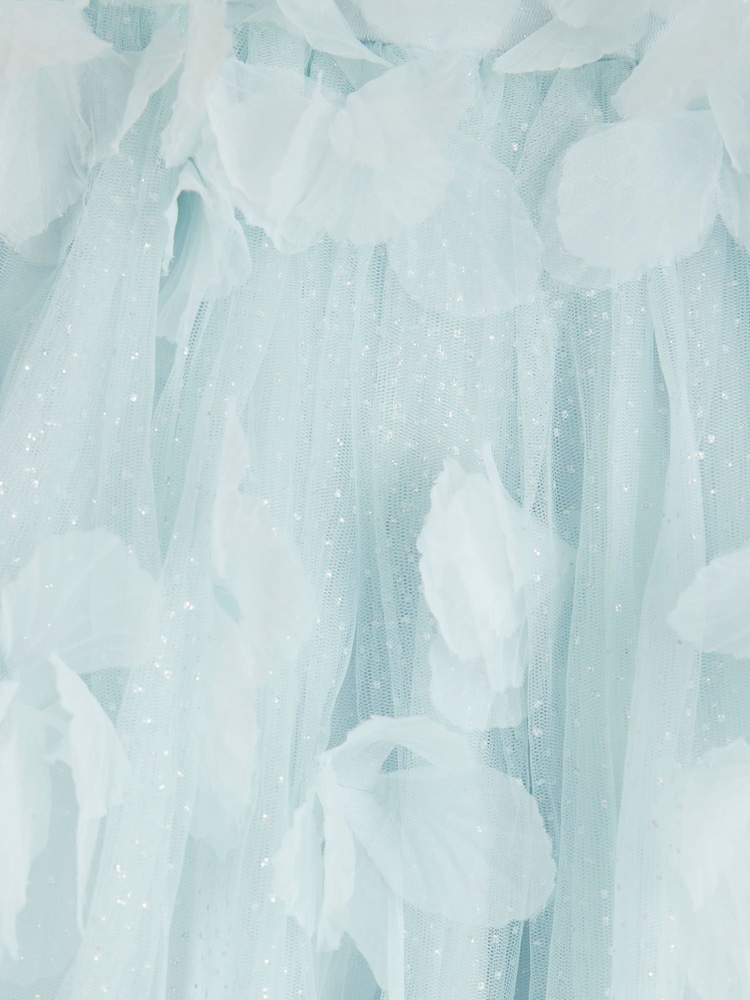 Bleu - Robe River Island en tulle ornée - Image 3 of 4