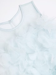 River Island Blue Girls Embellished Tulle Dress - Image 4 of 4