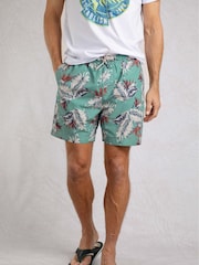 Weird Fish Blue Belukha Printed Swim Shorts - Image 2 of 8