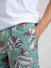 Weird Fish Blue Belukha Printed Swim Shorts - Image 5 of 8