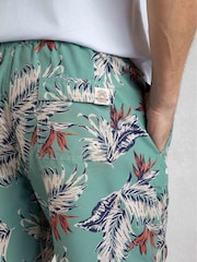 Weird Fish Blue Belukha Printed Swim Shorts - Image 6 of 8