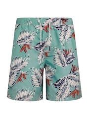Weird Fish Blue Belukha Printed Swim Shorts - Image 7 of 8