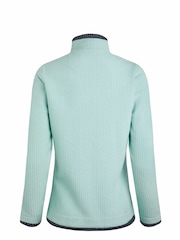 أخضر - Weird Fish Ariana Full Zip Grid Fleece Top - صورة 7 من 7