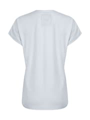 Weird Fish White Beach Run 100%  Cotton Graphic Slub T-Shirt - Image 7 of 7