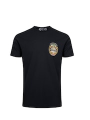 Черный - Weird Fish Beer Guzzling Heritage Wash Artist 100% Cotton T-Shirt - Image 5 of 6