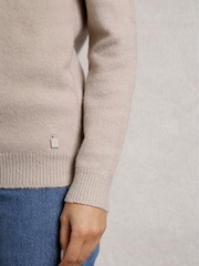 Weird Fish Cream Sinatra Patterned Jumper - Image 5 of 7