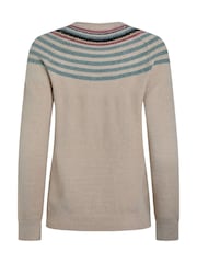 Weird Fish Cream Sinatra Patterned Jumper - Image 7 of 7