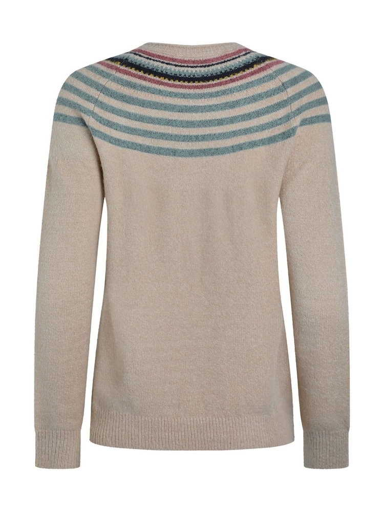 Weird Fish Cream Sinatra Patterned Jumper - Image 7 of 7
