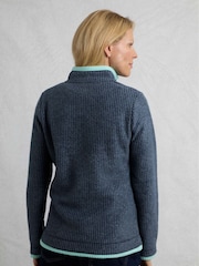 Weird Fish Blue Beye 1/4 Zip Grid Fleece - Image 2 of 6