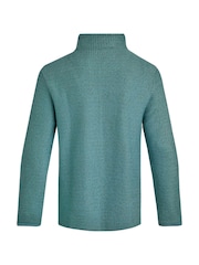 Weird Fish Dark Blue Cruiser Quarter Zip Macaroni Sweater - Image 7 of 7