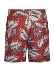 Weird Fish Brown Belukha Printed Swim Shorts - Image 7 of 7