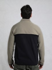 Weird Fish Black Tristan Colour Block Micro Fleece - Image 2 of 8