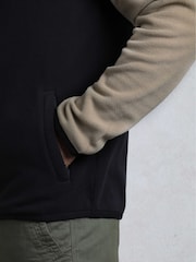 Weird Fish Black Tristan Colour Block Micro Fleece - Image 6 of 8