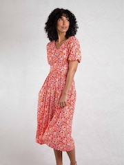 Rojo - Weird Fish Dilsha Viscose Printed Dress - Imagen 3 de 8