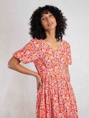 Rojo - Weird Fish Dilsha Viscose Printed Dress - Imagen 4 de 8