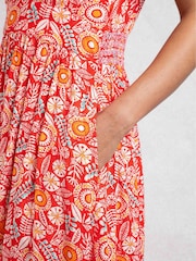 Rojo - Weird Fish Dilsha Viscose Printed Dress - Imagen 6 de 8