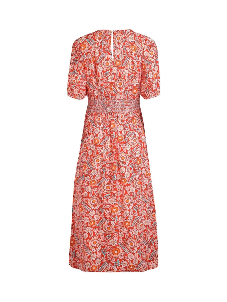 Rojo - Weird Fish Dilsha Viscose Printed Dress - Imagen 8 de 8